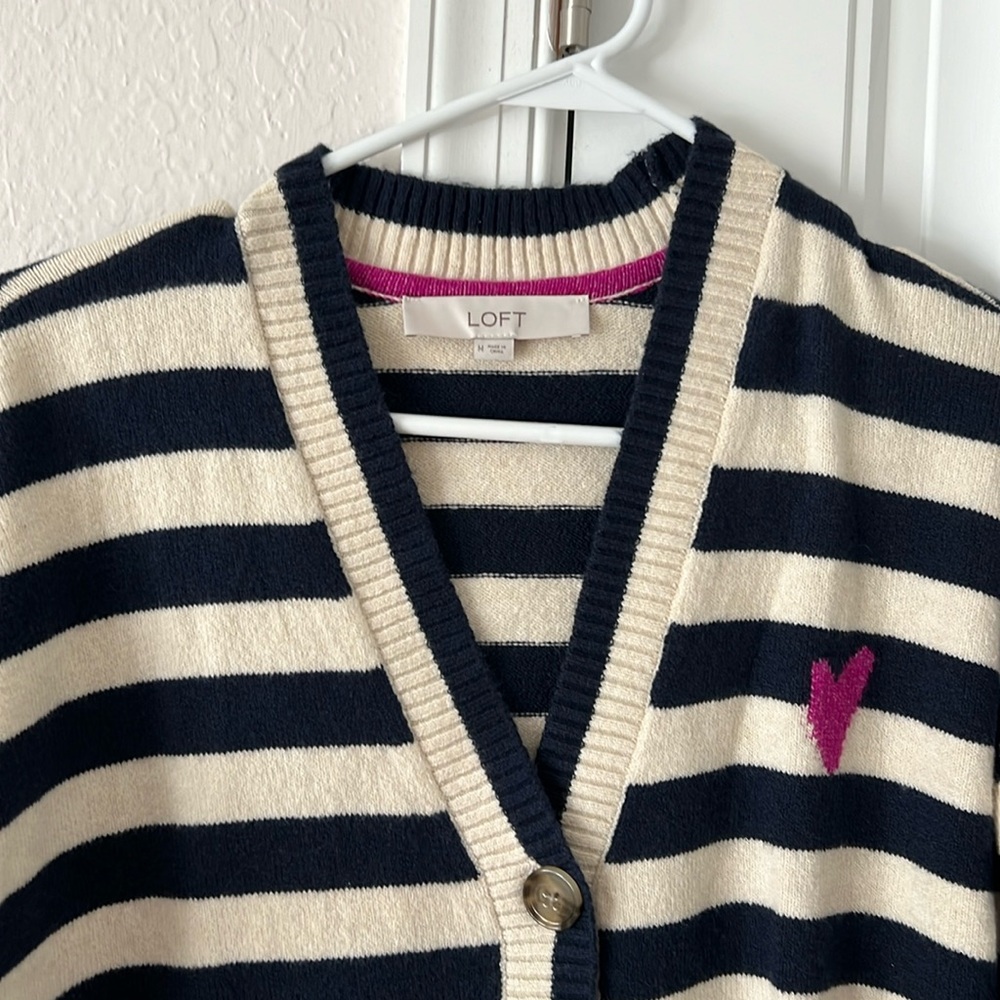 Loft stripped cardigan